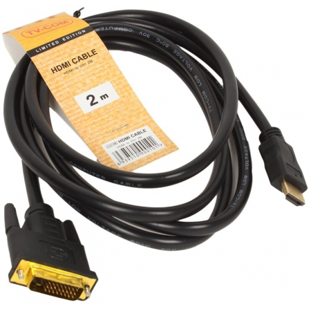Кабель HDMI to DVI-D (19M -25M) 2м, TV-COM , фото 