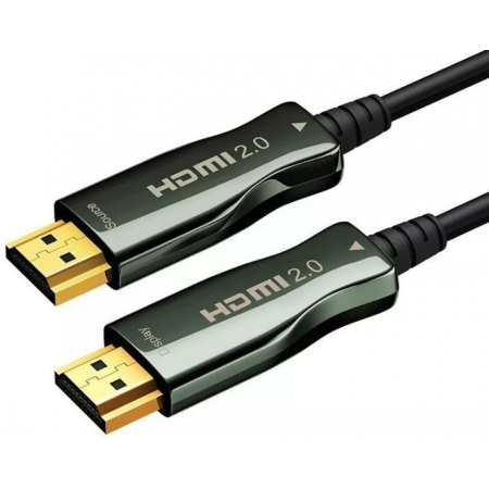Кабель HDMI AOC-HM-HM-70M Wize, оптический, 70 м, 4K/60HZ, v.2.0, ARC, 19M/19M, черный, коробка, фото 
