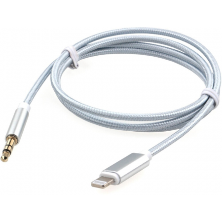Кабель-переходник USB Cablexpert CCAB-AP35M-1M-W, Lightning/Jack3.5, Mobile, 1м, белый, коробка, фото 