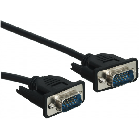 Кабель GoPower VGA (m)-VGA (m) 1,8м ПВХ черный Premium Zip-Lock c подвесом (1/100), фото 