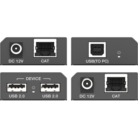 Комплект удлинителя сигнала Infobit [iTrans USB2-TR100] USB 2.0 до 100 метров, фото , изображение 2
