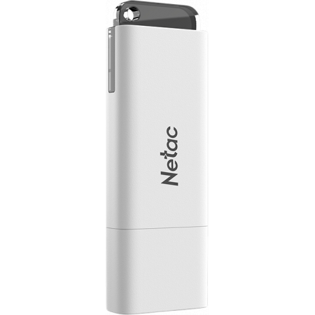 Флеш-накопитель Netac U185 NT03U185N-256G-32WH USB 3.2 Gen1 256GB white/black, фото , изображение 2