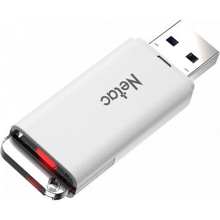 Флеш-накопитель Netac U185 NT03U185N-256G-32WH USB 3.2 Gen1 256GB white/black, фото , изображение 5