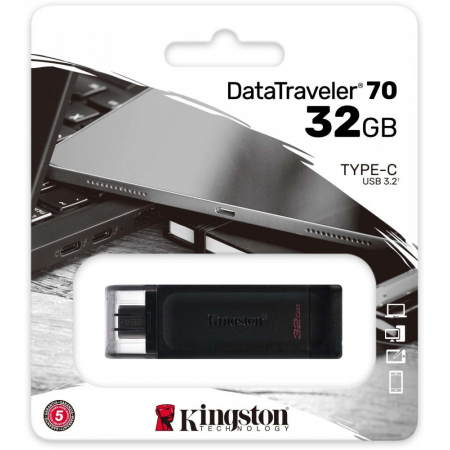 Флешка 32 ГБ Kingston DataTraveler 70 (DT70/32GB) OSC, фото , изображение 2