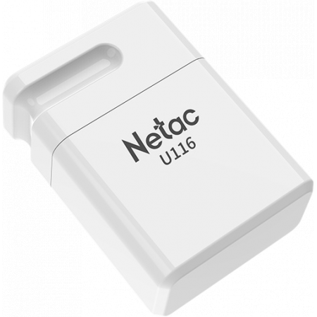 Флеш-накопитель Netac U116 mini NT03U116N-032G-32WH USB3.2 32GB, up to 130MB/s white, фото , изображение 3