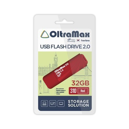 Флеш накопитель Oltramax OM-32GB-310-Red, фото 