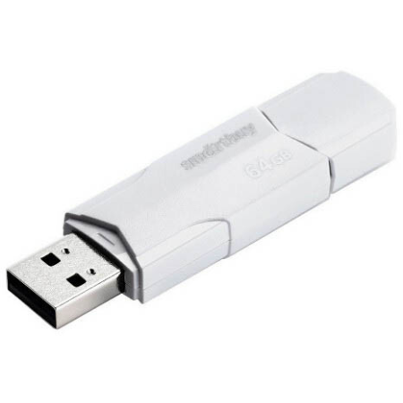 Накопитель USB 2.0 SmartBuy 64GB CLUE White (SB64GBCLU-W). ", фото 