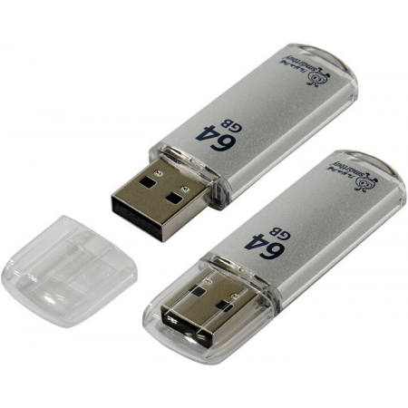 USB-FLASH SMARTBUY 64GB V-CUT SILVER USB 3.0 SMARTBUY 64GB V-CUT SILVER USB 3.0, фото 