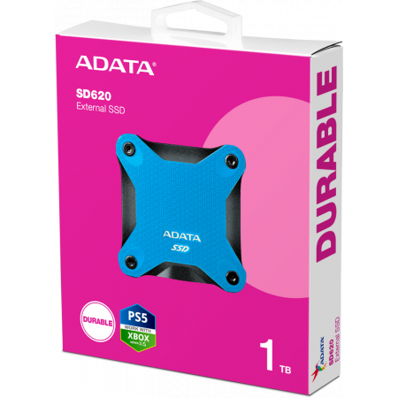 Внешний накопитель SSD 1TB A-DATA SD620, External, USB 3.2, [R/W -550/500 MB/s] синий, фото , изображение 5