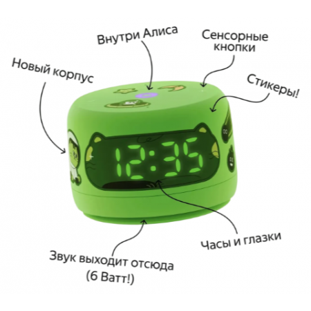 Умная колонка Яндекс Станция Лайт 2 с Алисой на YaGPT, Новая зеленый, 6Вт, фото , изображение 2