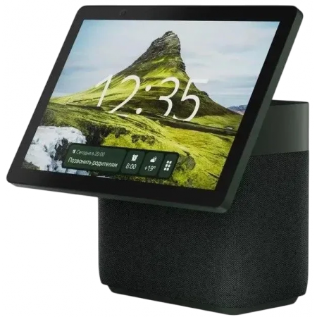 Умная колонка Яндекс Станция Дуо Макс, Zigbee, с дисплеем, 60Вт, с голосовым ассистентом Алиса на YaGPT, зеленый, фото 