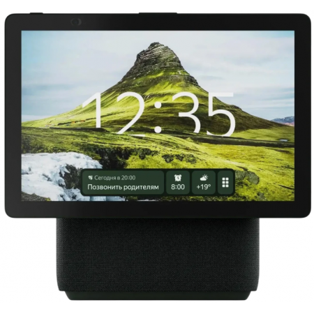 Умная колонка Яндекс Станция Дуо Макс, Zigbee, с дисплеем, 60Вт, с голосовым ассистентом Алиса на YaGPT, зеленый, фото , изображение 2