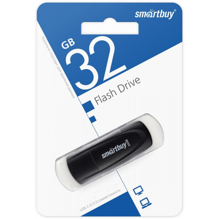 Флеш -накопитель Smartbuy (SB032GB3SCK) UFD 3.0/3.1 032GB Scout Black, фото , изображение 2