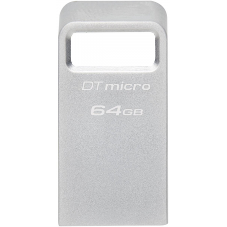 Флеш Диск Kingston 64Gb DataTraveler Micro DTMC3G2/64GB USB3.0 серебристый, фото , изображение 2