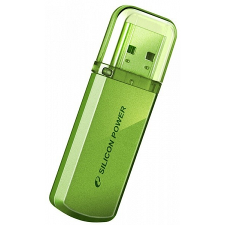 Флеш диск Silicon Power 64Gb Helios 101 SP064GBUF2101V1N USB2.0 зеленый, фото 