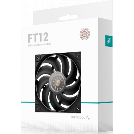 Вентилятор для корпуса Deepcool FT12 120х120x25 черный 4-pin 32дБ (R-FT12-BKWPN1-G) Ret, фото , изображение 6