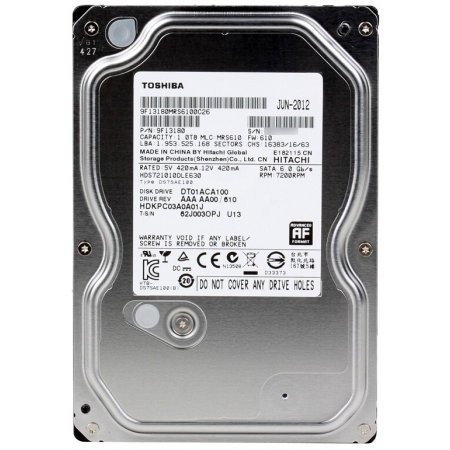 Жесткий диск Toshiba 1Tb 7200rpm DT01ACA100 SATA-III 32Mb 3.5" OEM, фото 