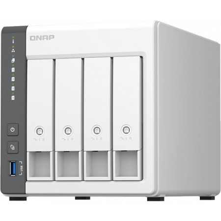 Сетевое хранилище NAS Qnap D4 (REV. C) 4-bay настольный Cortex-A55 RK3568B2, фото , изображение 2