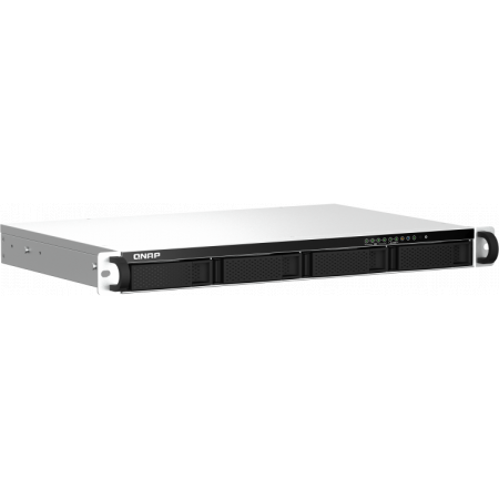 Сетевое хранилище  SMB QNAP TS-464eU-8G NAS 4 HDD trays, rackmount 1U, 1 PSU. 4-core Intel Celeron N5105/N5095 2.0-2.9 GHz, 8 GB RAM, 2x2.5GbE, 2xUSB 3.2 Gen 2 (10Gbps), 2xUSB 2.0, 1xHDMI, 2xM.2 PCIe Gen 3 x1 slots , W/o rail kit RAIL-B02, фото , изображение 2