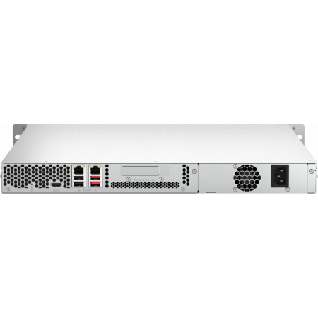 Сетевое хранилище SMB QNAP TS-464U-8G NAS 4 HDD trays, rackmount 1U, 1 PSU. 4-core Intel Celeron N5105/N5095 2.0-2.9 GHz, 8 GB RAM MAX, 2x2.5GbE, 2xUSB 3.2 Gen 2 (10Gbps), 2xUSB 2.0, 1xHDMI, PCIe Gen 3 x2 , W/o rail kit RAIL-B02, фото , изображение 2