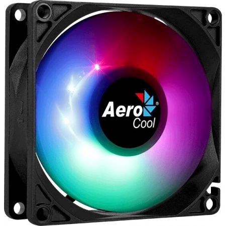 Вентилятор Aerocool Frost 8 80x80 3-pin 4-pin(Molex)28dB 90gr LED Ret, фото , изображение 2