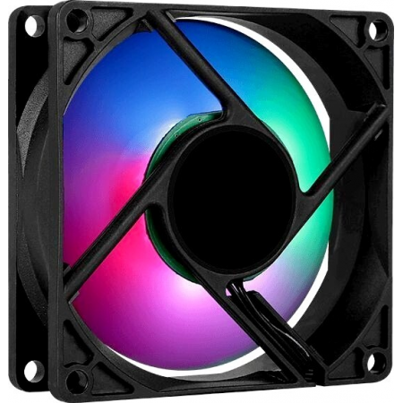 Вентилятор Aerocool Frost 8 80x80 3-pin 4-pin(Molex)28dB 90gr LED Ret, фото , изображение 3