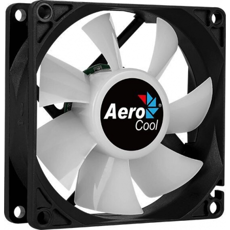 Вентилятор Aerocool Frost 8 80x80 3-pin 4-pin(Molex)28dB 90gr LED Ret, фото , изображение 5