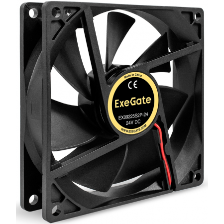 Вентилятор 24В DC ExeGate EX09238B3P-24 (92x92x38 мм, 2-Ball (двойной шарикоподшипник), 3pin, 5000RMP, 56,3dBA), фото , изображение 3