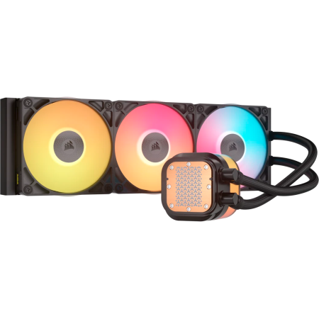 Система жидкостного охлаждения Water Cooling System Corsair iCUE LINK TITAN 360 RX LCD (360mm, Black, RGB Fans: 3x120mm, 73.5CFM, 36dBA, 2100RPM S: 1851, 1700, AM5, AM4), фото , изображение 2