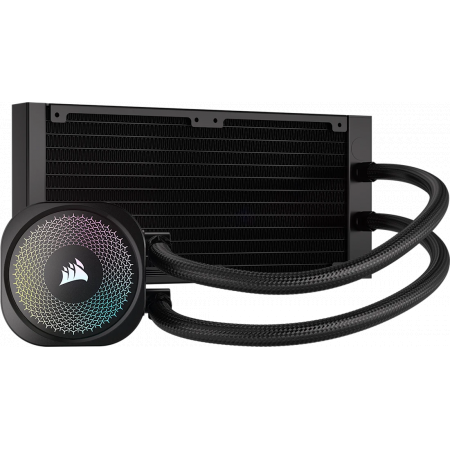 Система жидкостного охлаждения Water Cooling System Corsair NAUTILUS 240 ARGB (240mm, Black, ARGB Fans: 2x120mm, 74.37CFM, 34dBA, 2100RPM S: 1851, 1700, AM5, AM4), фото , изображение 4