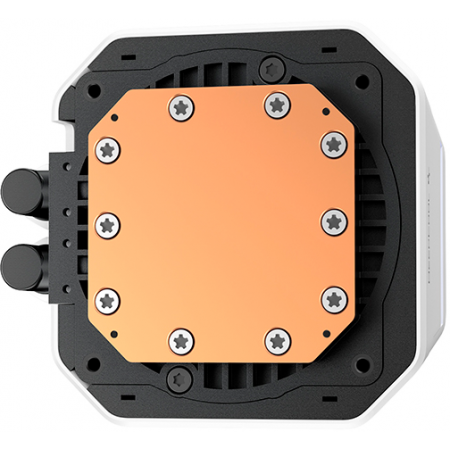 Система водяного охлаждения Deepcool LM360 WH ARGB Soc-AM5/AM4/1200/1700/1851 белый 4-pin 19-36dB Al LCD 250W 1729gr Ret (R-LM360-WHDMMC-1), фото , изображение 2