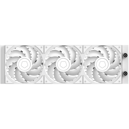 Система водяного охлаждения ID-Cooling FX360 LCD PE WHITE (Soc 1851/1700/1200/115X/AM5/AM4, 3x120mm fan, 2450rpm, 34.3 дБ, 350W, PWM 4-pin, Al+Cu) (FX360 LCD P, фото , изображение 3
