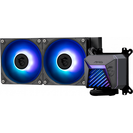 Жидкостная система охлаждения MSI MAG CORELIQUID A15 240 2x ARGB Fan, ARGB Block, фото , изображение 3