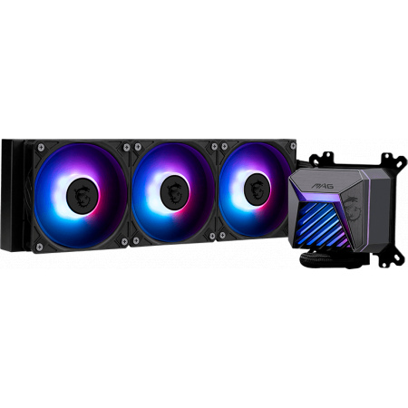 Жидкостная система охлаждения MSI MAG CORELIQUID A15 240 2x ARGB Fan, ARGB Block, фото , изображение 6