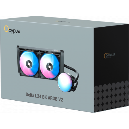 Система охлаждения Ocypus Delta L24 BK ARGB V2 Black 280W/ All Intel/ AMD AM* / Screws, фото , изображение 8