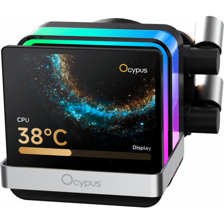 Система охлаждения Ocypus Sigma L24 PRO BK IPS Display/ black/ 290W/ All Intel/ AMD AM* / Screws, фото , изображение 2