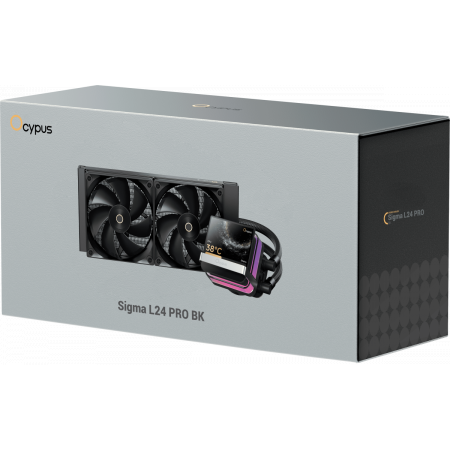 Система охлаждения Ocypus Sigma L24 PRO BK IPS Display/ black/ 290W/ All Intel/ AMD AM* / Screws, фото , изображение 9