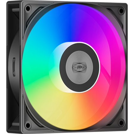 Система охлаждения Water Cooling System PCCooler DA360 Pro ARGB Digital BK (300W, 360mm, LED temp., Black, ARGB Fans: 3x120mm, 75.8CFM, 33.7dBA, 2200RPM Pump height 57mm, 28dBA, 3000RPM, Rad thickness 27mm S: 1851, 1700, 1200, 20XX, 115X, AM5, AM4), фото , изображение 3