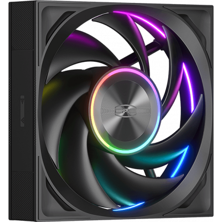Система охлаждения Water Cooling System PCCooler DT360 ARGB Display BK (300W, 360mm, LED temp., Black, ARGB Fans: 3x120mm, 83.83CFM, 3000RPM Pump height 62mm, 15dBA, 2600RPM, Rad thickness 27mm S: 1851, 1700, 1200, 115X, AM5, AM4), фото , изображение 7