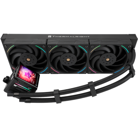Система водяного охлаждения Thermalright Elite Vision 360 ARGB Soc-AM5/AM4/1200/1700/1851 черный 4-pin 27.7dB Al LCD Ret (E-VISION-360-BL-ARGB), фото , изображение 4