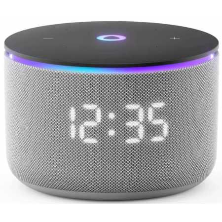 Умная колонка Яндекс Станция Мини 3 Про с Алисой, Zigbee, серый, YNDX-00059GRY, фото 