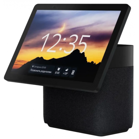 Умная колонка Яндекс Станция Дуо Макс, Zigbee, с дисплеем, 60Вт, с голосовым ассистентом Алиса на YaGPT, черный (YNDX-00055BLK), фото 