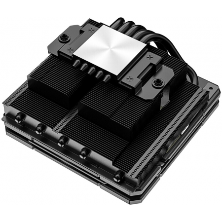 Кулер ID-COOLING IS-55 BLACK LGA1700/1200/115X/AM5/AM4 низкопрофильный высота 55mm (27шт/кор, TDP 125W, PWM, 5 тепл.трубок + медная база, FAN 120mm, черный, фото , изображение 5