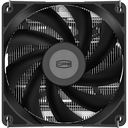 Кулер для процессора PCCooler RC400-53 (125W, 4-pin PWM, 53.5mm, Al/Cu, 4x6mm, 1x92mm, 43CFM, 31.2dBA, 2700RPM, S: 1851/1700/1200/20XX/115X, AM5/AM4, silver, black), фото , изображение 6