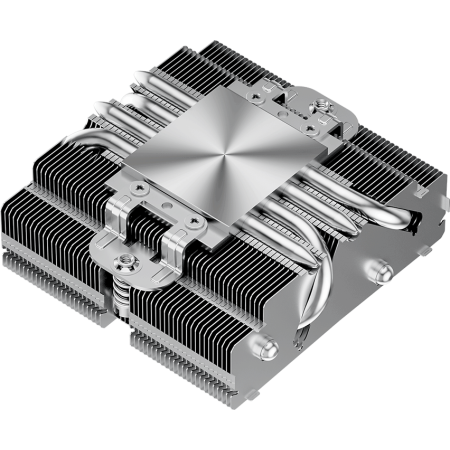 Кулер для процессора PCCooler RC400-53 (125W, 4-pin PWM, 53.5mm, Al/Cu, 4x6mm, 1x92mm, 43CFM, 31.2dBA, 2700RPM, S: 1851/1700/1200/20XX/115X, AM5/AM4, silver, black), фото , изображение 9