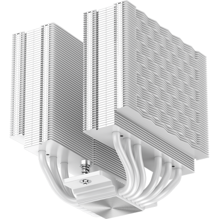 Кулер для процессора PCCooler RZ620 WH (260W, 4-pin PWM, 158mm, Al/Cu, 6x6mm, 2x120mm, 86.73CFM, 32dBA, 1800RPM, S: 1851/1700/1200/115X, AM5/AM4, white), фото , изображение 7