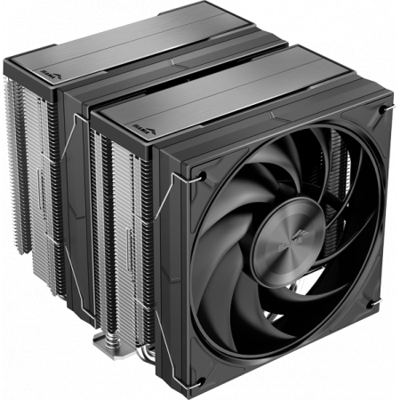 Кулер для процессора SAMA A60E (265W, 4-pin PWM, 156.5mm, 6x6mm, 2x120mm, 78CFM, 29dBA, 2200RPM, S: 1851/1700/1200/115X, AM5/AM4, silver), фото 