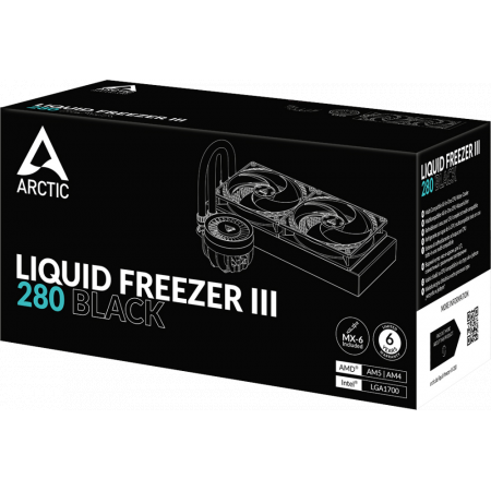 Жидкостная система охлаждения Arctic Cooling Liquid Freezer III-280  Multi Compatible All-In-One CPU Water Cooler  (ACFRE00135A), фото , изображение 6