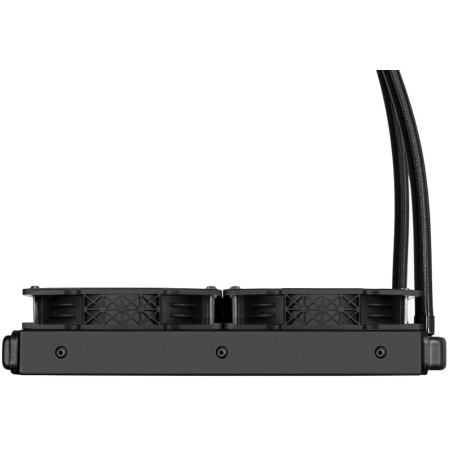 Комплект водяного охлаждения ExeGate EX293458RUS BlackWater-240.PWM.ARGB (3 PIN 5V ADDRESSABLE RGB подсветка, LGA2066/2011/1366/1150/1151/1155/1156/1200/1700/AM4/FM1/FM2/FM2+/AM2/AM2+/AM3/AM3+, TDP 220W, Fan 120mm, PWM, 800-2000RPM, Hydro bearing, 4pin, 1, фото , изображение 3