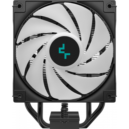 Кулер DEEPCOOL AG400 DIGITAL BK ARGB LGA1700/1200/115X/AM5/AM4 (9шт/кор, TDP 220W, PWM, ARGB Fan 120mm, 4 тепл. трубки, черный) RET, фото , изображение 4